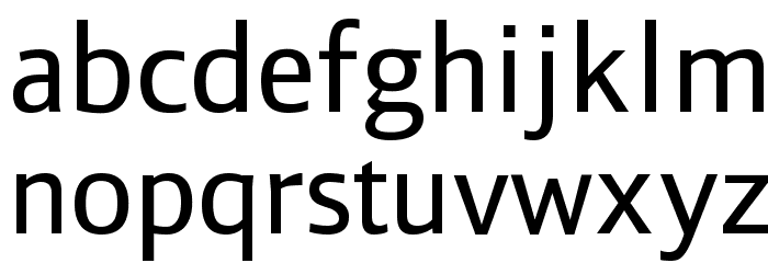 Liberty Sans Regular Font LOWERCASE