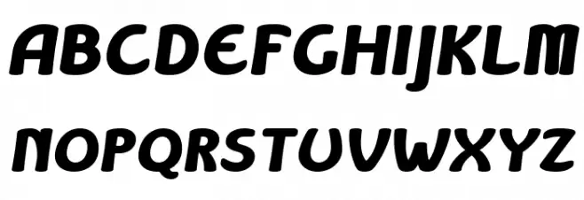 Libiamo ExtraBold Italic 字体 大写