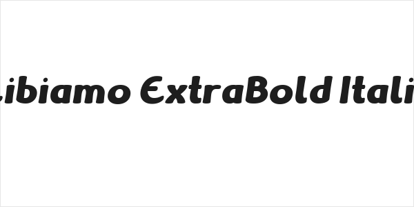 Libiamo ExtraBold Italic Logo