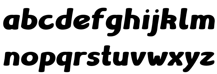 Libiamo ExtraBold Italic Font LOWERCASE