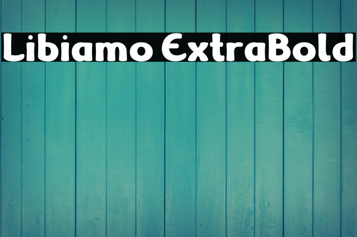 Libiamo ExtraBold Example 2
