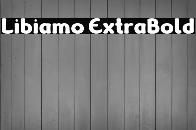 Libiamo ExtraBold Example 2