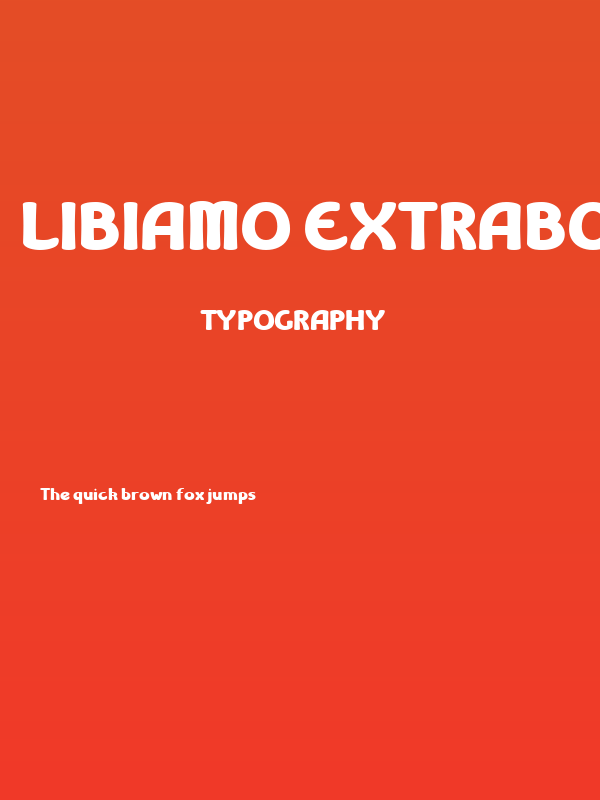 Libiamo ExtraBold Poster