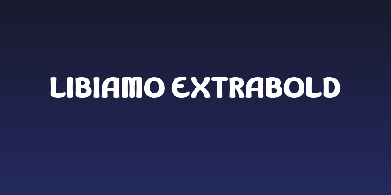 Libiamo ExtraBold Social Header