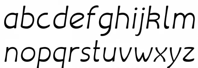 Libiamo ExtraLight Italic 字体 小写