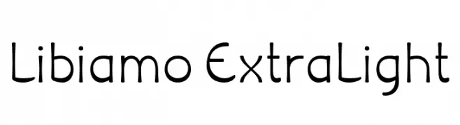Libiamo ExtraLight  免费字体下载