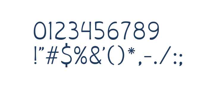 Libiamo ExtraLight Other Characters