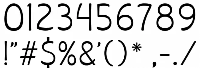 Libiamo ExtraLight Font OTHER CHARS