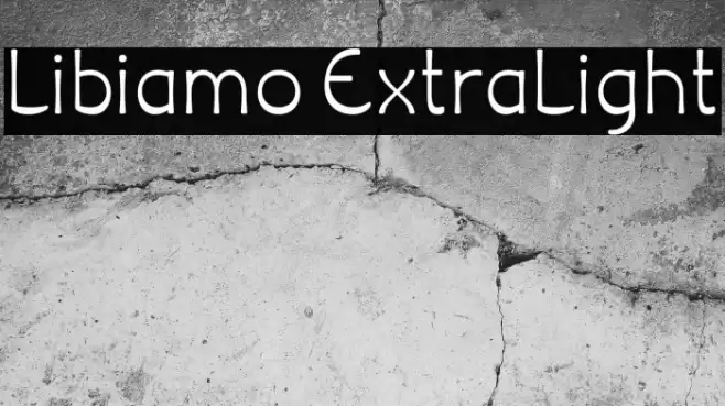 Libiamo ExtraLight Font examples