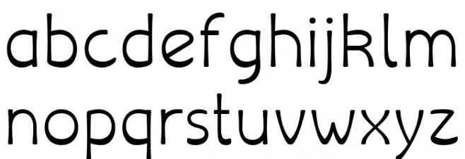 Libiamo ExtraLight Schriftart Kleinbuchstaben