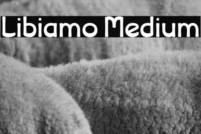 Libiamo Medium Font examples