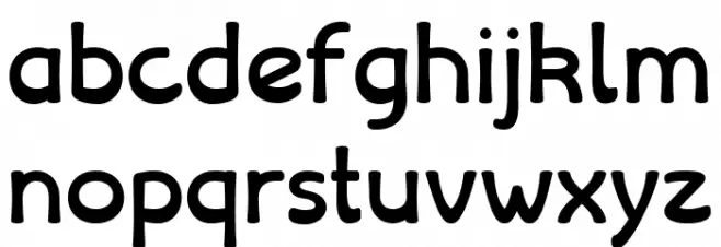 Libiamo Medium Font Litere mici
