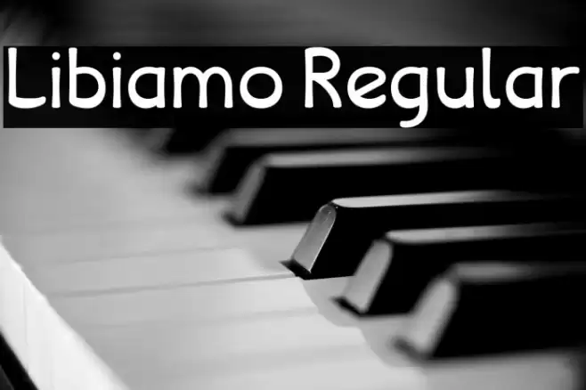 Libiamo Regular Font examples
