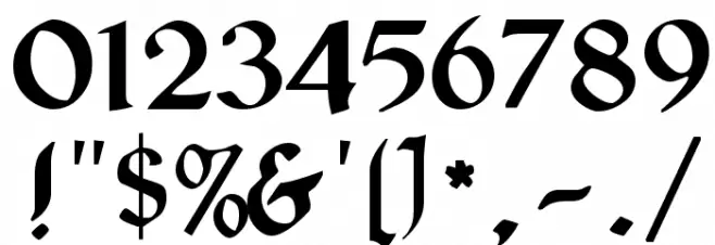 Libra Font OTHER CHARS