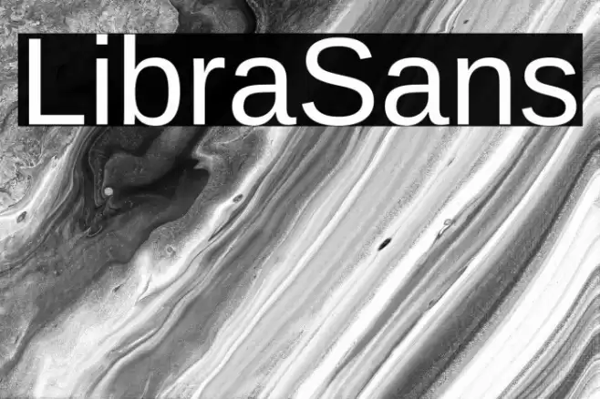 LibraSans Font examples