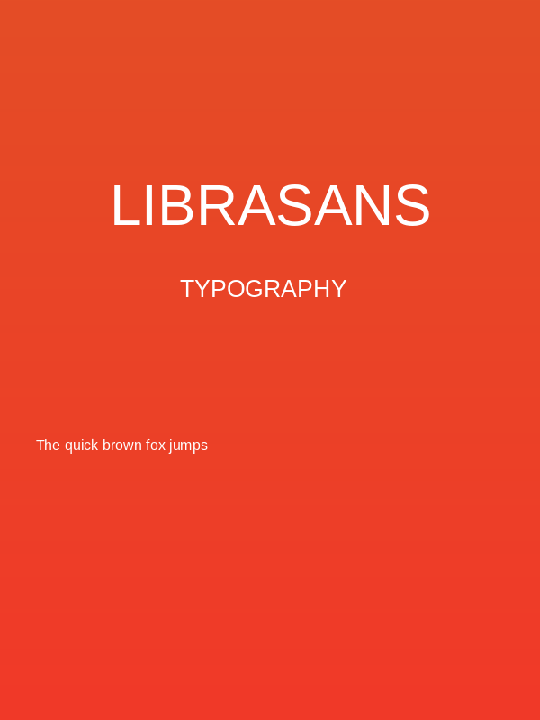 LibraSans Poster
