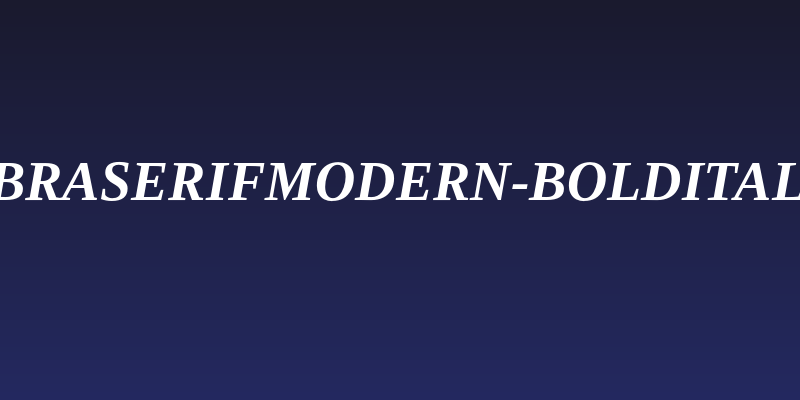 LibraSerifModern-BoldItalic Social Header