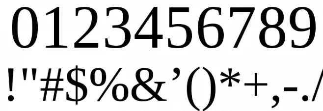 LibraSerifModern-Regular Font OTHER CHARS