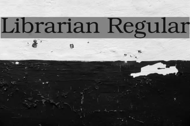 Librarian Regular خط examples
