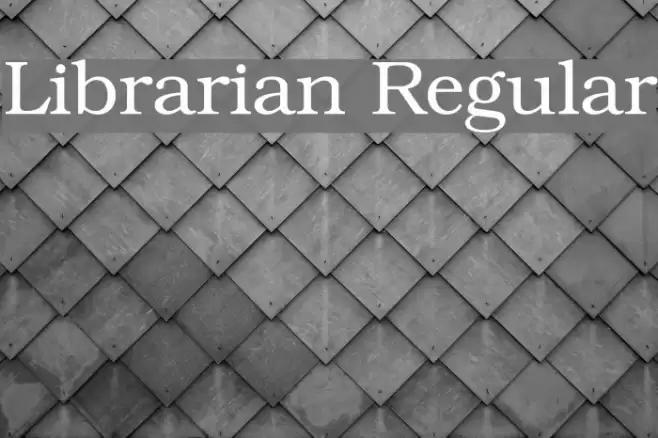 Librarian Regular خط examples