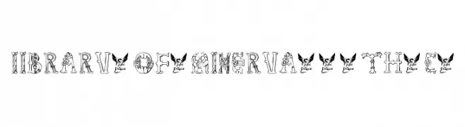 Library-of-Minerva--9th-c-  font caratteri gratis