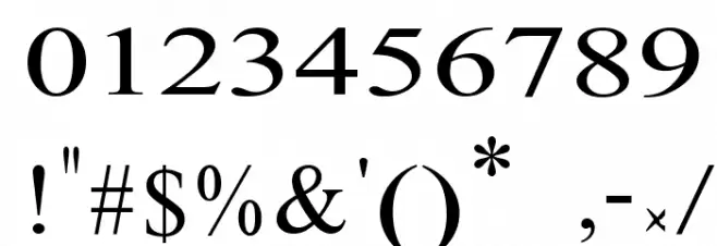 Library Font OTHER CHARS