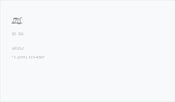 Library Business Card