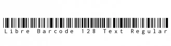 Libre Barcode 128 Text Regular  フリーフォントのダウンロード