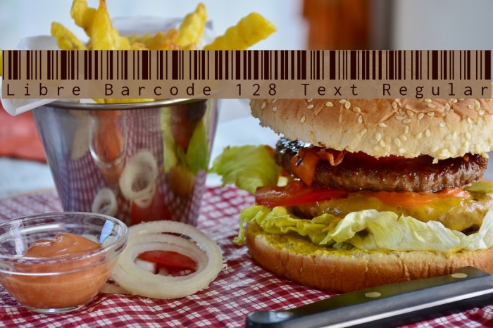 Libre Barcode 128 Text Regular Font examples