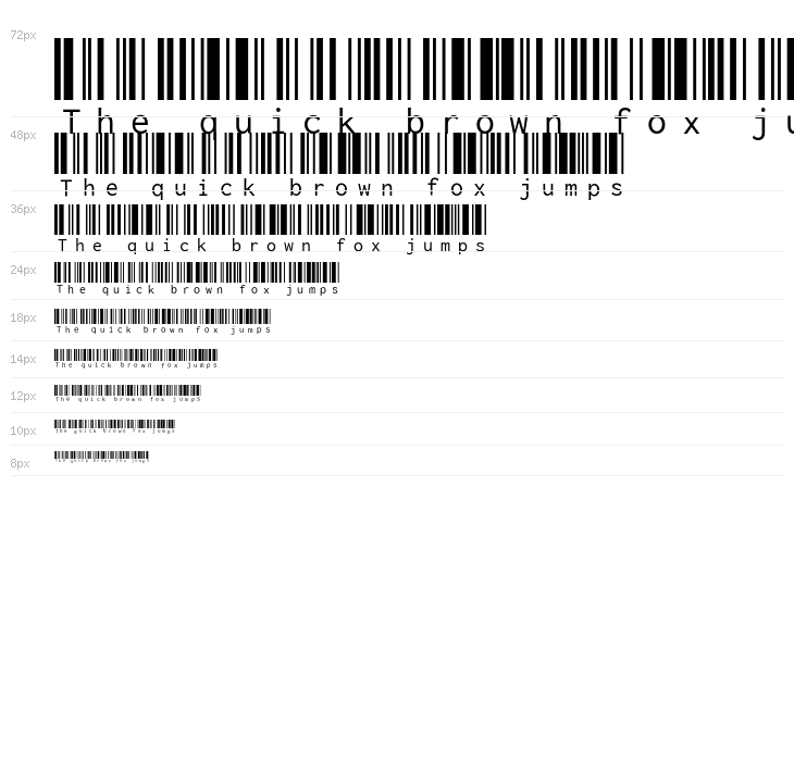 Libre Barcode 128 Text Regular Waterfall