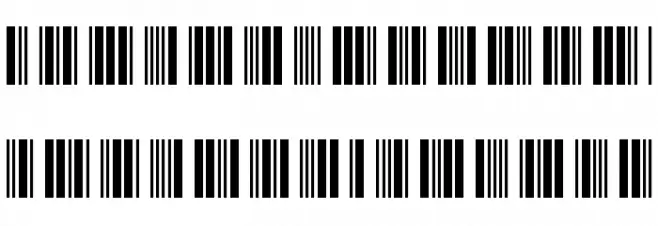 Libre Barcode 39 Extended Regular 字体 大写