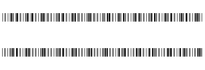 Libre Barcode 39 Extended Regular Font LOWERCASE