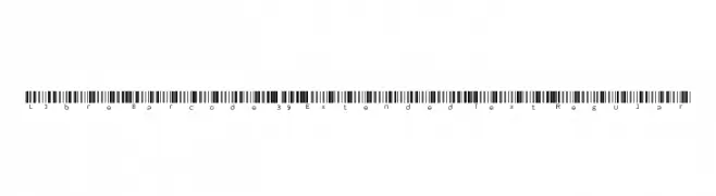 Libre Barcode 39 Extended Text Regular  Fuentes Gratis Descargar