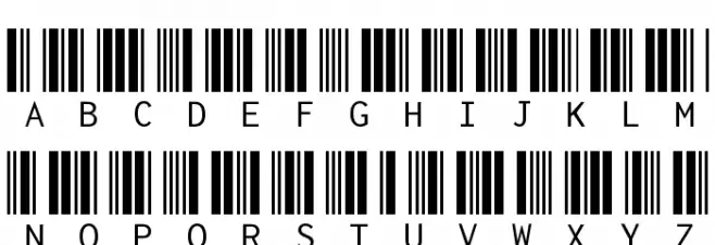 Libre Barcode 39 Extended Text Regular Schriftart Groß