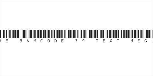 Libre Barcode 39 Text Regular Logo