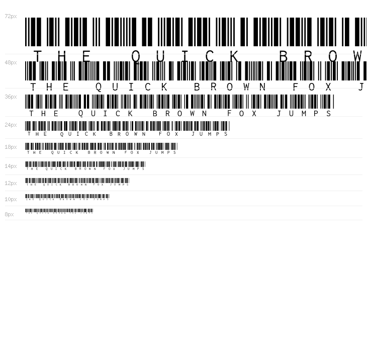 Libre Barcode 39 Text Regular Waterfall