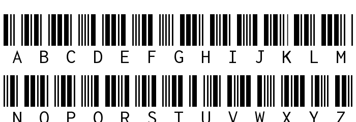 Libre Barcode 39 Text Regular Font LOWERCASE