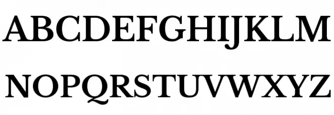 Libre Baskerville Bold フォント 大文字