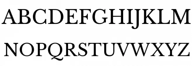 Libre Baskerville Fonte MAIÚSCULAS