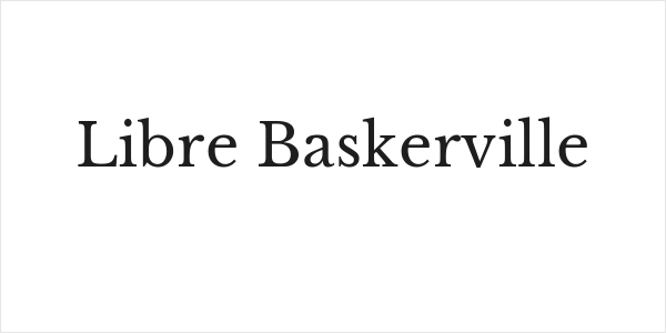 Libre Baskerville Logo