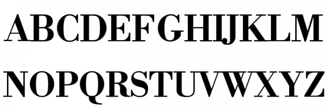 Libre Bodoni Bold Fonte MAIÚSCULAS