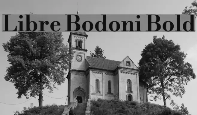 Libre Bodoni Bold Font examples