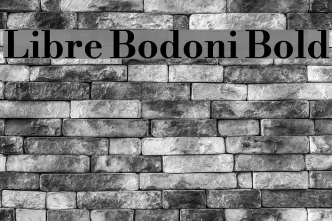 Libre Bodoni Bold Font examples