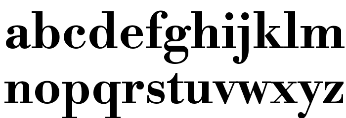 Libre Bodoni Bold Font LOWERCASE