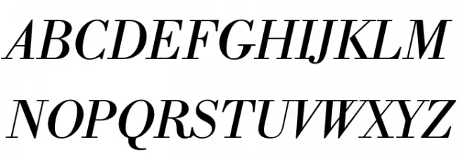 Libre Bodoni Italic Fonte MAIÚSCULAS