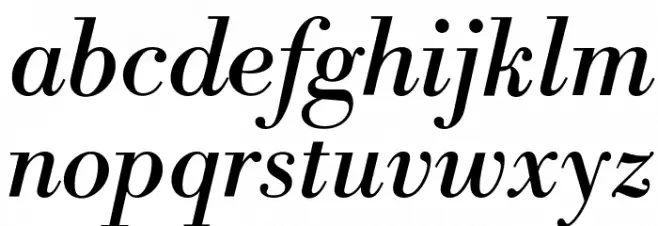 Libre Bodoni Italic Fuentes MINÚSCULAS
