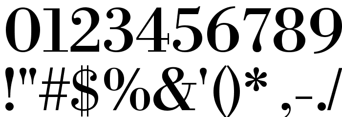 Libre Bodoni Schriftart Anderer Schreiben