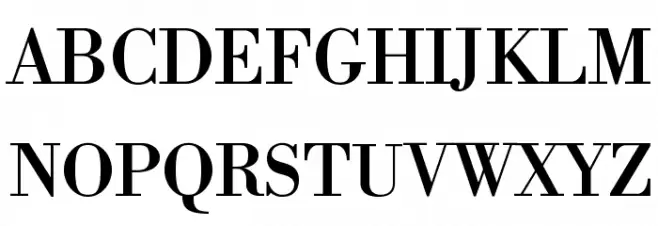 Libre Bodoni Schriftart Groß