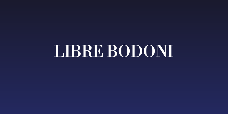 Libre Bodoni Social Header
