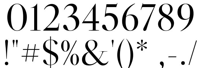 Libre Caslon Display Regular Font OTHER CHARS